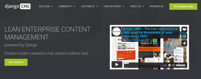 Django CMS - schlankes Content Management für Unternehmen