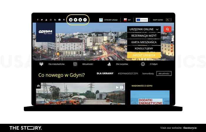 Website of the city of Gdynia - WCAG