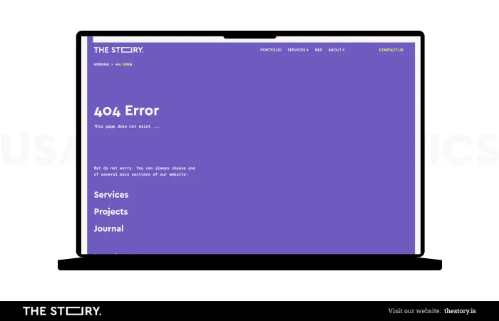 error 404 - UX design