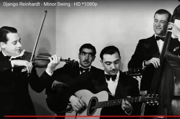 Django Reinhardt with a band