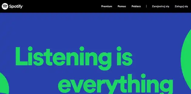 Spotify website