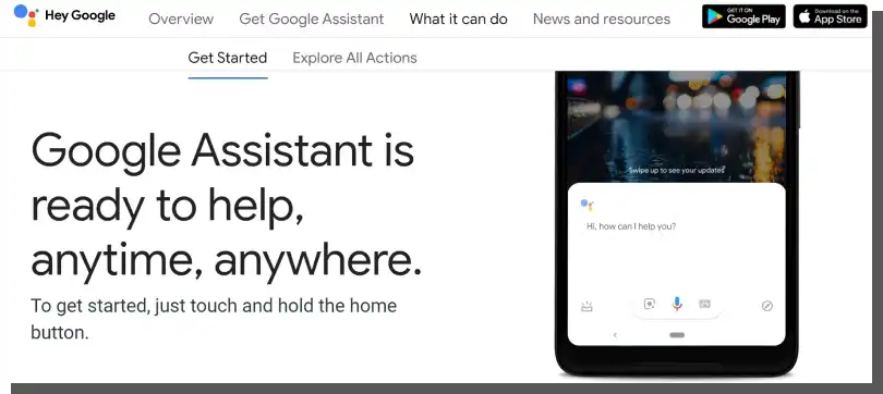 google assistant - interface design