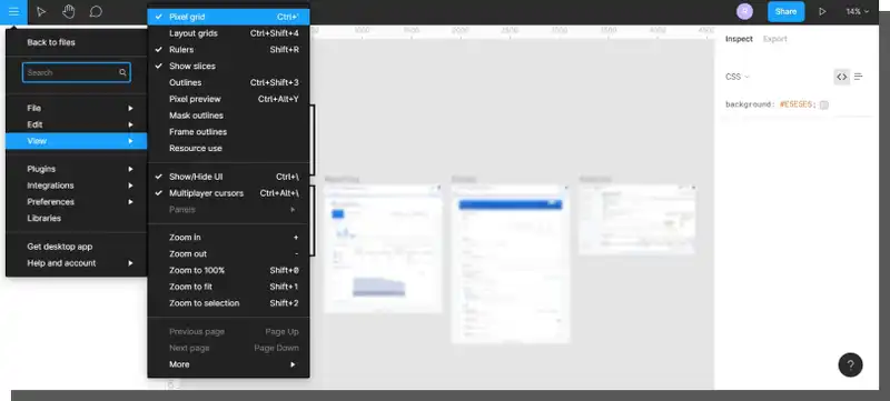 application interface - Figma