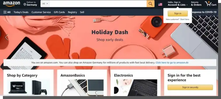 Multi-page Web Applications - Amazon
