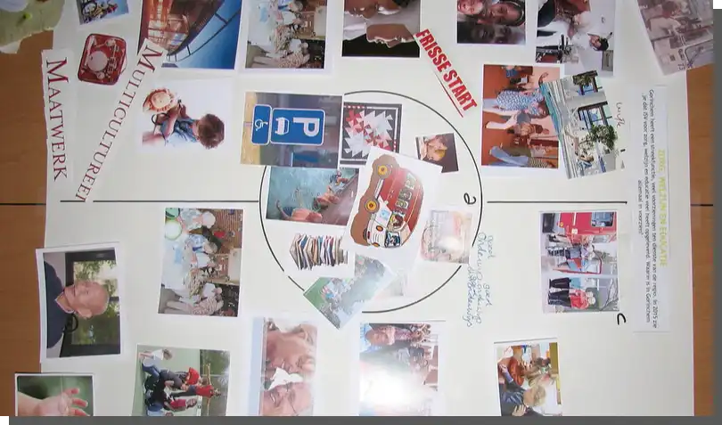 Example of analog mood board