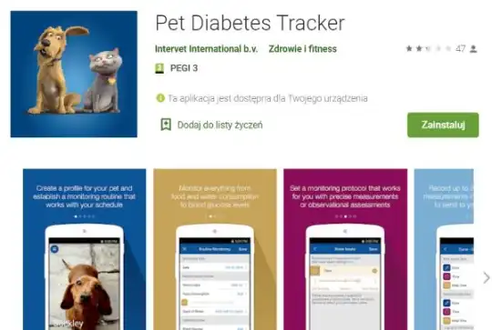 diabetes in animals - Pet Diabetes mobile app