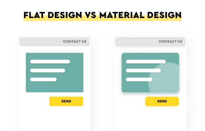 Flat Design vs. Material Design