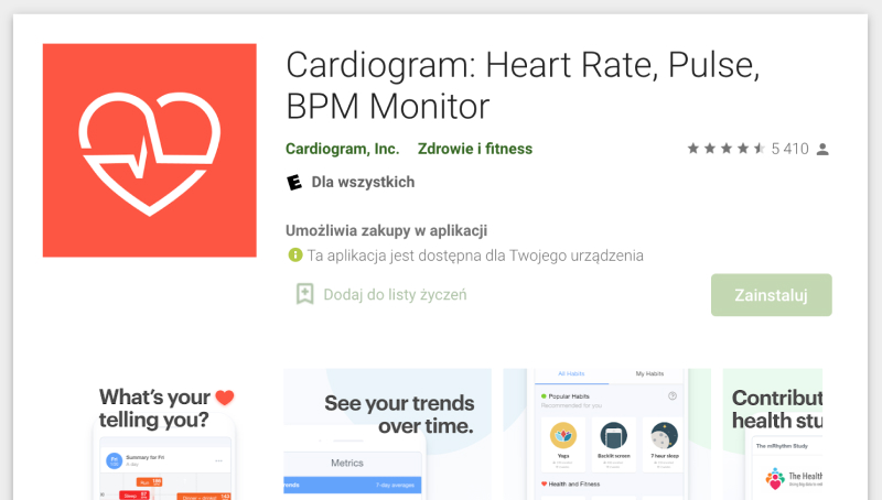 Mobile medical applications - cardiogram