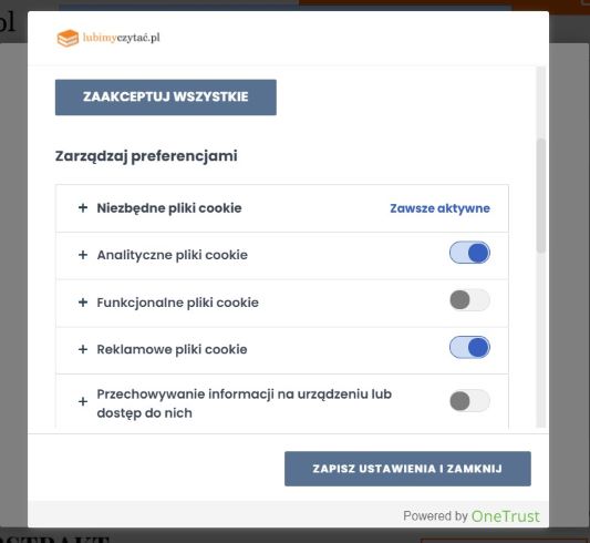 Cookie preferences - lubimyczytać