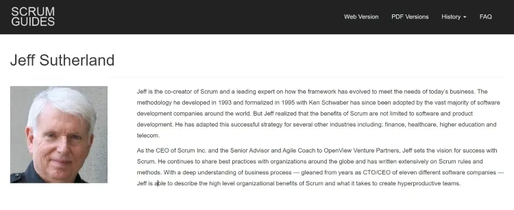 Scrum Framework - Jeff Sutherland