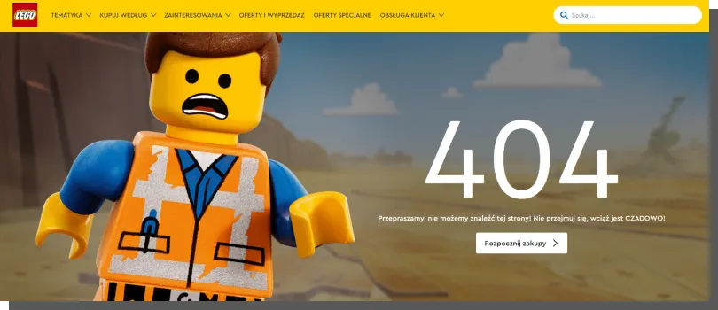 Lego's error page design