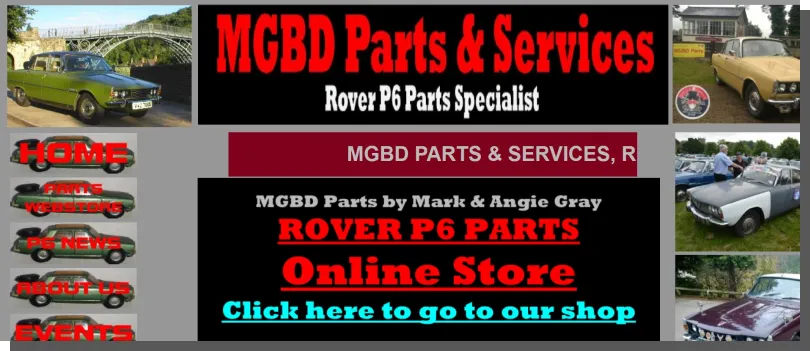 The website of Roverp6cars