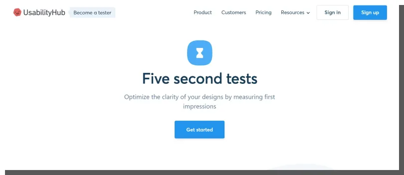 UsabilityHub – the platform offers the ability to conduct Five Second Test remotely