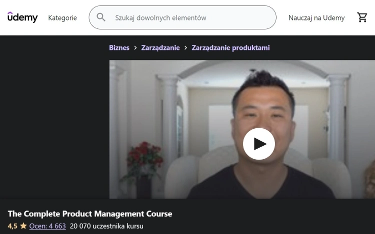 Product Management course on Udemy