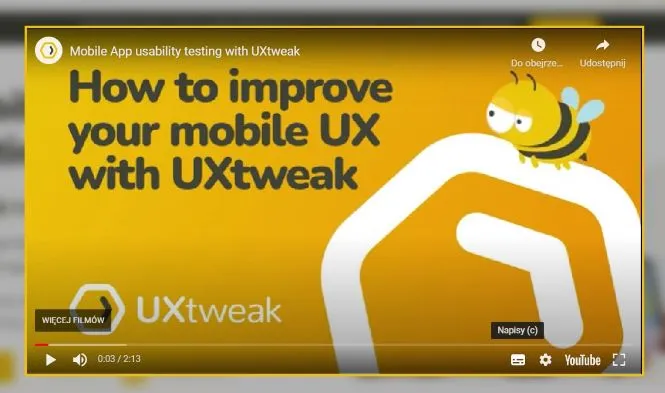 Mobile App usability testing with UXtweak