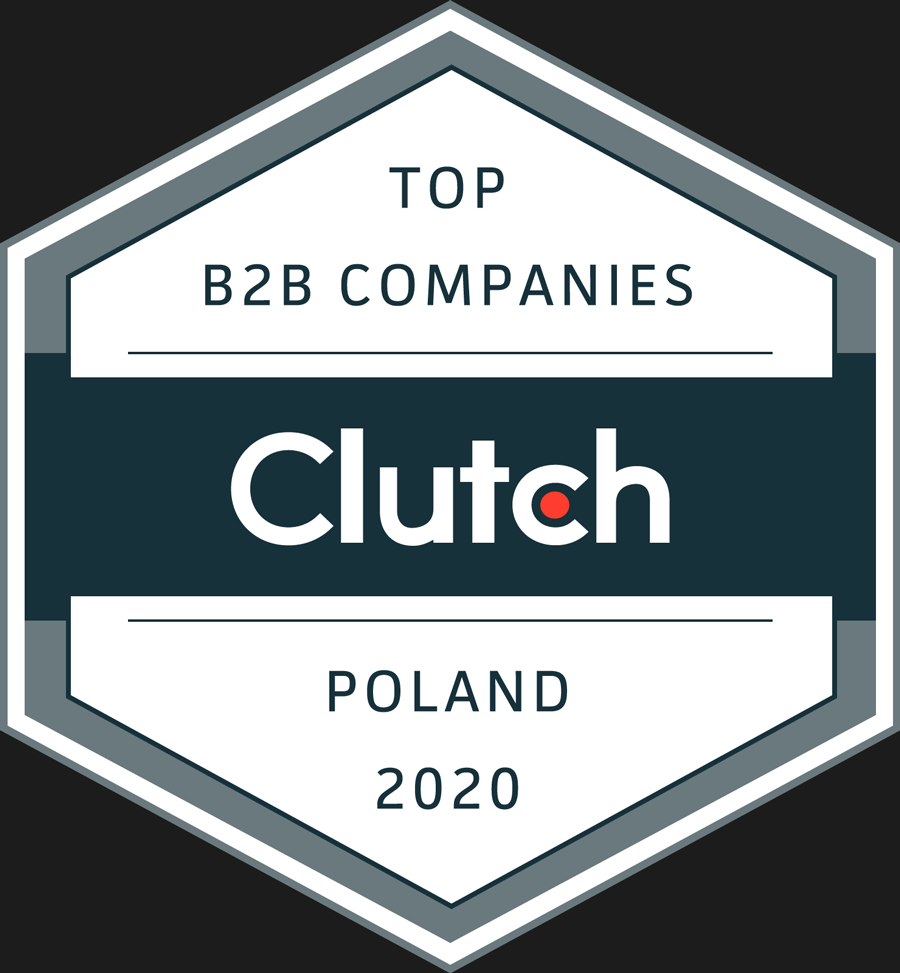 Nagroda Clutch 2020 dla Top B2B Companies