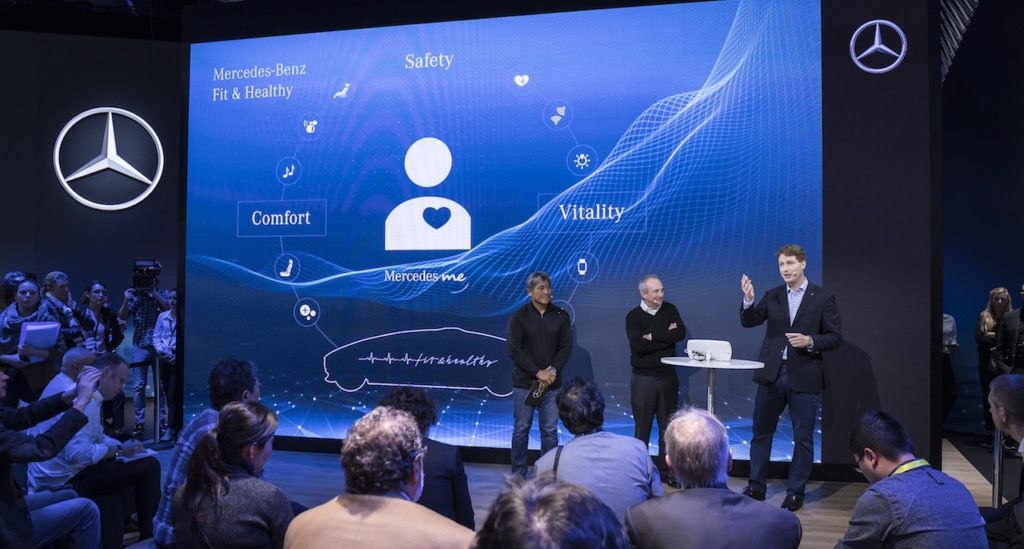 prezentacja zespołu Mercedes-Benz podczas konferencji CES 2017