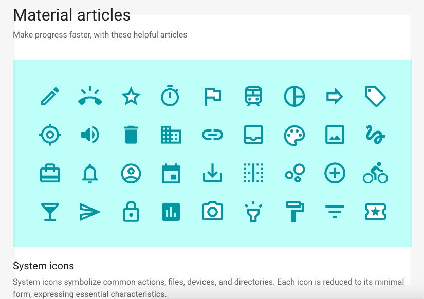 wytyczne Material Design - Design System