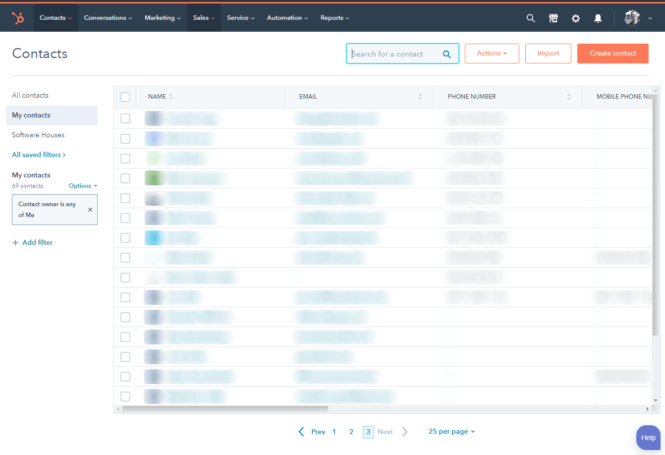 HubSpot sprawdza się doskonale jako narzędzie do przechowywania danych.