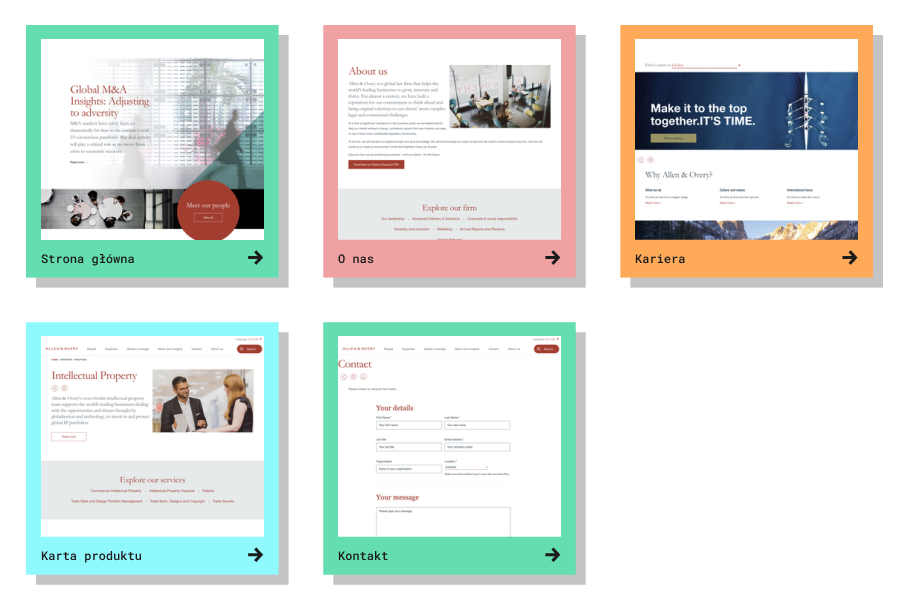 r&d design i ux stron www