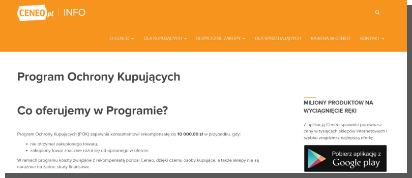wiarygodna strona internetowa ceneo