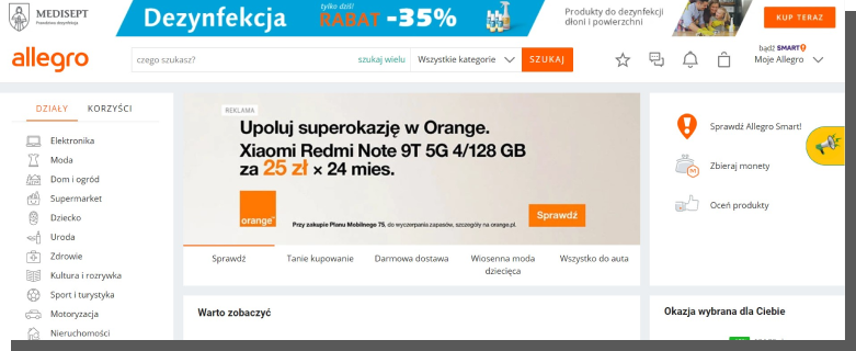 e-commerce zakupy - Allegro