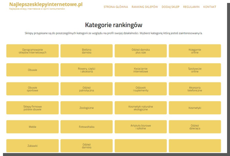 dlaczego robimy zakupy w e-commerce - ranking sklepów