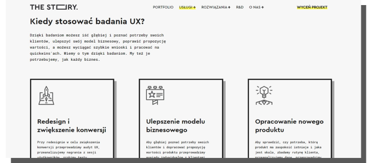 badania ux - oferta agencji ux the story