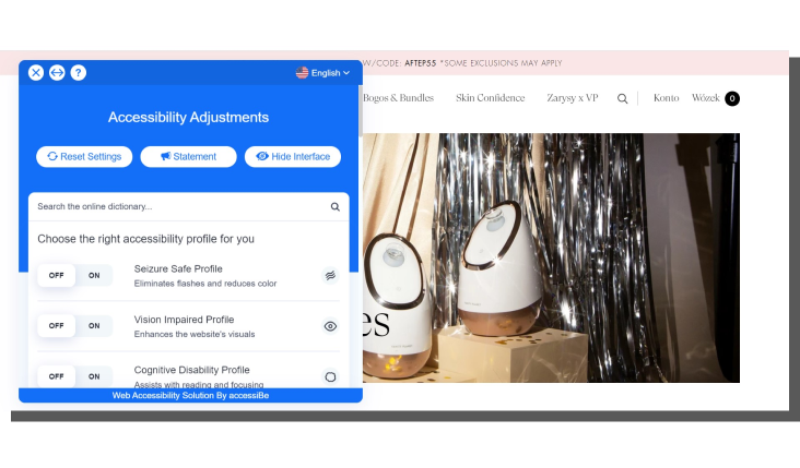 trendy e-commerce - personalizacja