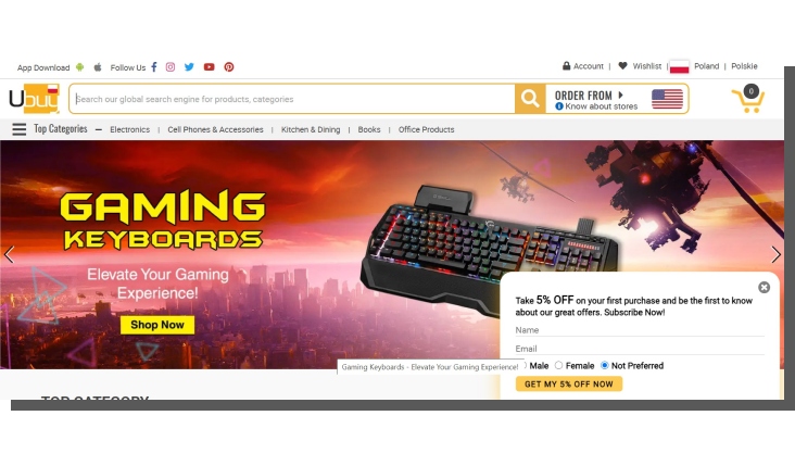 klient w sklepie internetowym