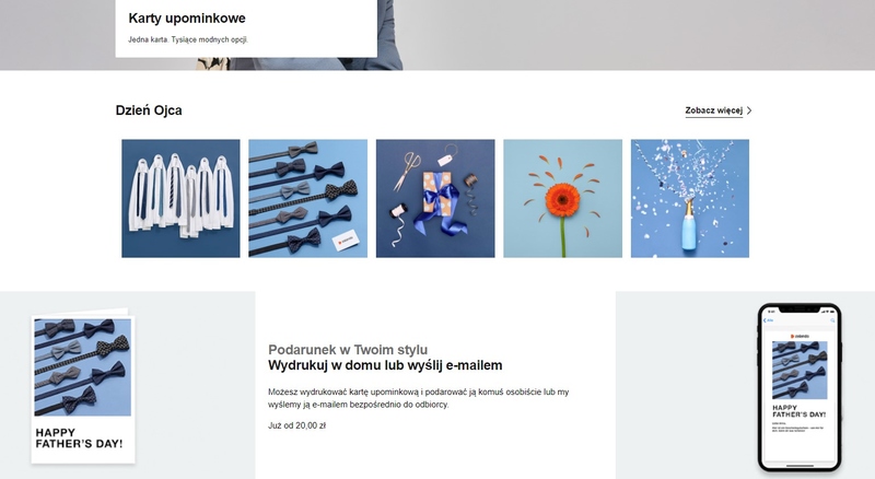 świąteczne karty podarunkowe w sklepie internetowym