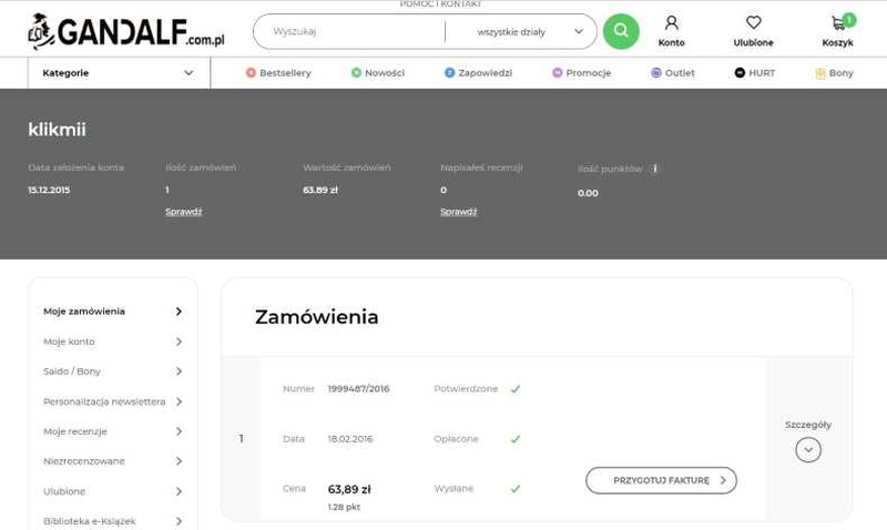 podsumowanie zamówienia e-commerce
