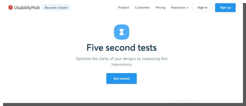 usabilityhub - dobre pierwsze wrażenie