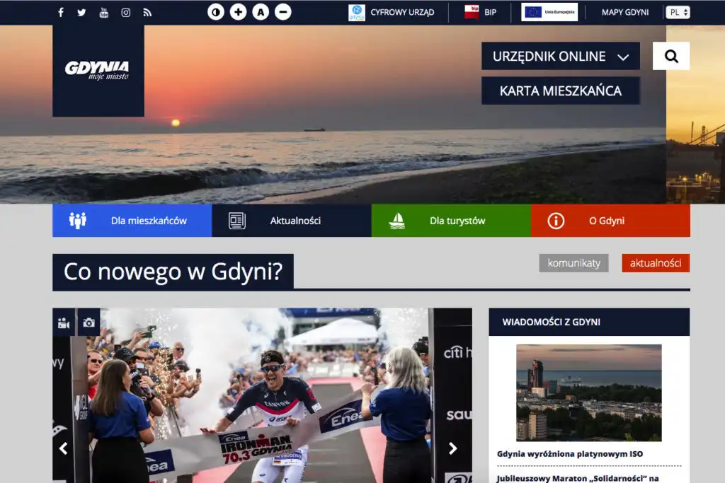 Strona internetowa miasta Gdynia - WCAG