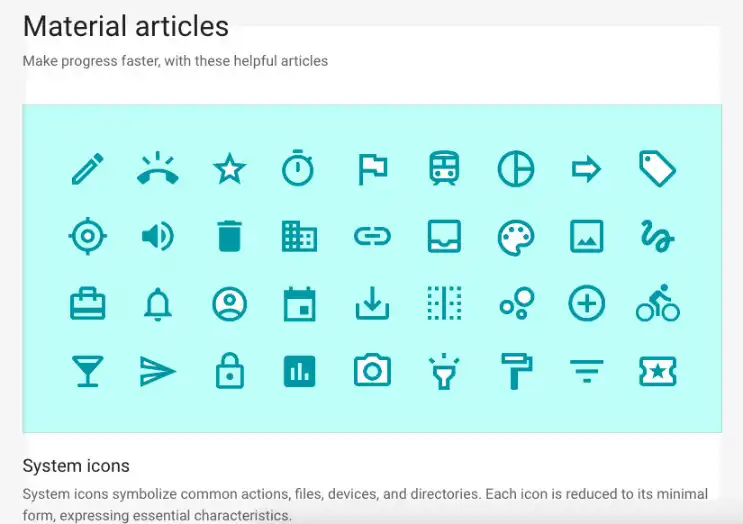 wytyczne Material Design - Design System