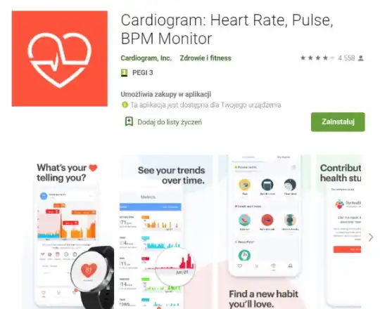 aplikacja medyczna android - cardiogram