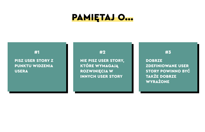 jak tworzyć user story