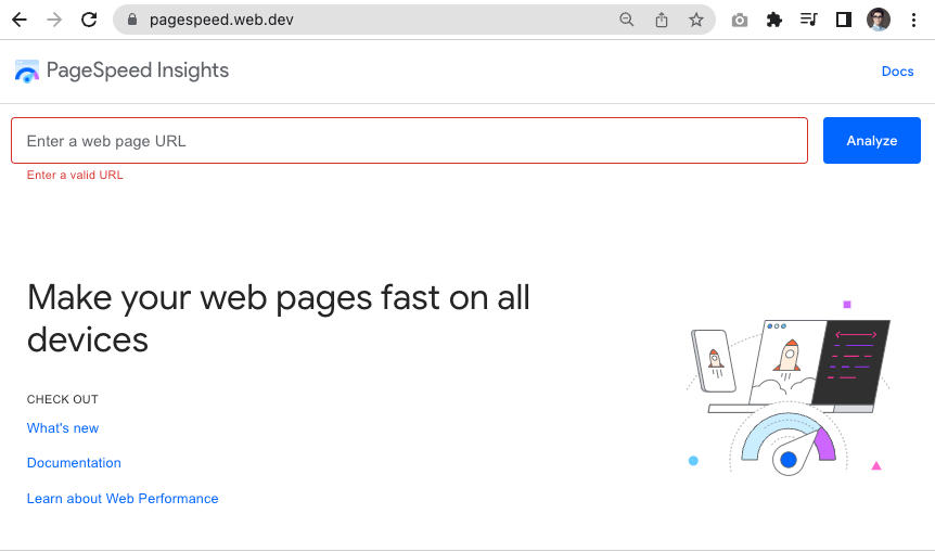 Jeśli znasz strony internetowe z portfolio wykonawcy, sprawdź jakość za pomocą PageSpeed Insights.
