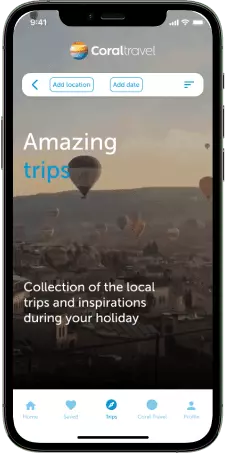 iOS app design for Coral Travel - image 2